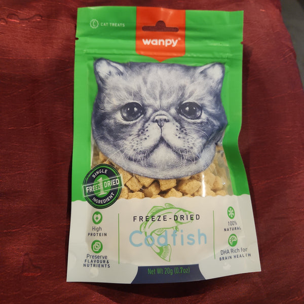 Wanpy Freeze Dried Codfish Cat Treat 20g