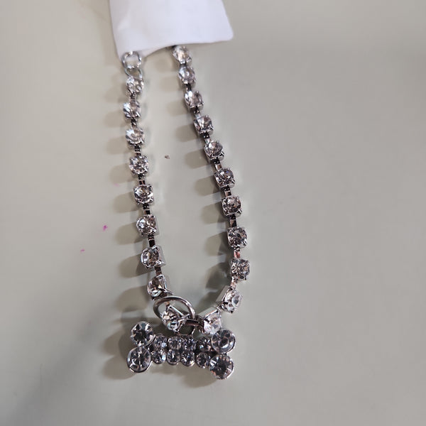 Dog Fashion Necklace - Diamante