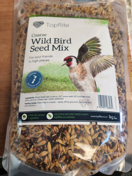 Topflite coarse wild bird seed mix 1kg