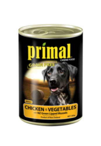 Primal Dog Food Chicken & Vegetable 390g Can