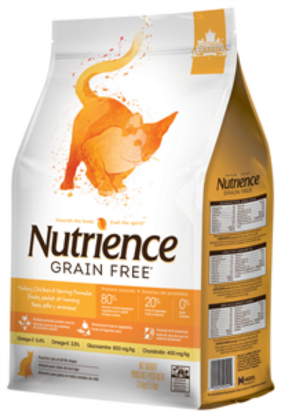 Nutrience Cat 2.5kg Grain Free Turkey With Chicken & Herring for cats
