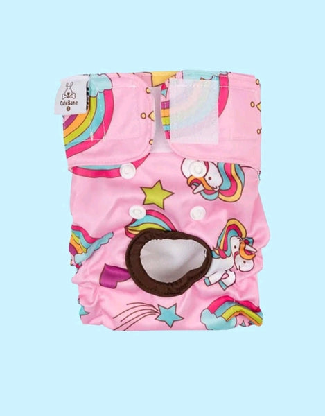 Unicorn Print Pet Sanitary Pad, Size L - For when your baby is on heat