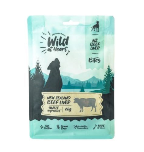 Wild at Heart - Air-Dried Beef Liver Dog Treat A natural, healthy treat to fuel your fun adventures. Nothing added. Simply healthy, free range, grass-fed new zealand beef. At wild at heart, we are not just dog lovers, but food lovers! we believe in giving our pets the same goodness as we would ourselves. As cheesy as it sounds, we are what we eat, so treating our four-legged pups quality treats, air dried and made here in new zealand,
