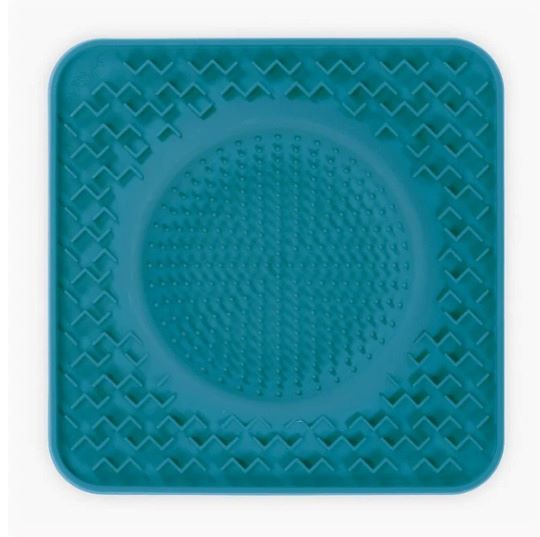 MESSY MUTTS - SILICON THERAPEUTIC LICKING BOWL MAT (Blue)