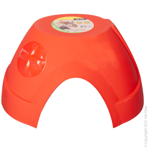 Igloo Hideaway Small Animal Red L 40w X 31d X 23cm H. Feature and Benefits:  Providing constant access to hiding places within your small animal’s home allows them to safe and secure Base-free design provides easy access to your small animal Encourages natural behaviour such as nesting and burrowing Constructed from durable plastic Available in various sizes and styles Suitable for: Guinea Pigs, Mice and Ferrets