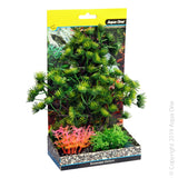 Ecoscape Medium Umbrella Pine Green  Aqua One’s Artificial Plants will add vibrancy and a fresh look to any aquarium. Each plant features a weighted base to make aquascaping easy.  You are sure to find plant or two to suit your aquarium from the large range available from Aqua One!  Specifications: 20cm tall.