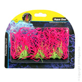 Aqua One Flexiscape Small Hornwort Pink and Green Plant. The Aqua One Flexiscape silicone plant and ornament range allow you to create a visually stunning set up from the array of luminous colours, styles and sizes. Specifications: 12CM Features & Benefits: Plants appear vibrant and fluorescent under blue LED lighting
