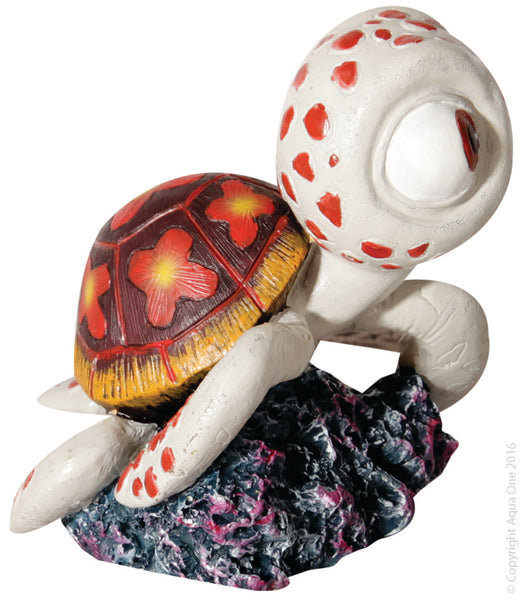 Aqua One Ornament - Baby Sea Turtle.  The Aqua One Aquarium Ornaments creates an aesthetically pleasing environment for your aquarium and its inhabitants. You are sure to find an ornament or two to suit your aquarium and style, within the large comprehensive range available from Aqua One!