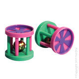 Pet One Cat Toy - Roller with Bell 4x4cm. Can relieve stress and anxiety. Toys can create the perfect distraction when travelling or moving homes and make them feel positive in their shifting environment. Encourages exercise in cats while they chase, run and pounce on their toys. Cats enjoy companionship. Interactively playing with your cat is a fantastic way to bond and show you how much you care for them.