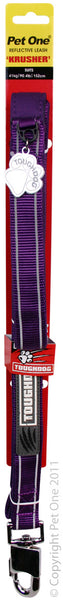 Pet One Leash - ToughDog Nylon 25mm 152cm Purple
