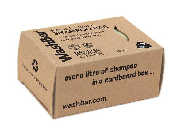 WashBar - Horse and Hound Shampoo Bar 185g Seriously if our Horse & Hound Shampoo Bar was a human she’d have a cape and wear her undies over her tights!  Big animals need TLC too, so we created a larger bar with larger animals such as horses, big dogs, cattle, goats and other livestock in mind. Rest assured, it’s still okay for puppies and smaller animals too.