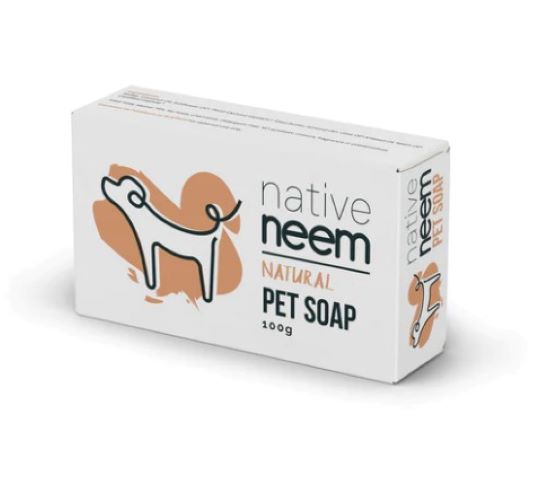 Organic Neem Pet Soap Bar 100g  Handmade for Everyday Use  Native Neem Organic Neem Soap offers the ancient healing properties of Neem combined with the aesthetics of delicately handcrafted soap. Made from only the purest natural ingredients, it is non-drying and ideal for everyday use. Native Neem Organic Neem Soap is also great for sensitive skin.