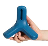 ZEE DOG CHEW TOY - TRIPOD (Medium-large Dogs)  The Zee.dog Tripod dog toy is a durable chew toy for medium to large dogs. Made of 100% nylon, this dog toy has a shape that is easy to grip and is bacon scented for added fun. The textured surface helps clean your dog's teeth. Add your dog's favorite treat to the cavity to keep them engaged.   Durable chew toy for medium to large dogs that's made from 100% nylon Bacon-scented chew toy with a textured surface that helps keep dogs teeth clean