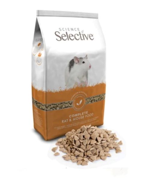 SCIENCE SELECTIVE RAT & MOUSE FOOD 2KG  A nutritionally complete and balanced diet that perfectly suits rats to help keep them healthy and well. It includes fruits such as apple and blackcurrant for their antioxidant properties and high vitamin content to promote optimum health. www.animaladdiction.co.nz. cat, dog, puppy, kitten, rabbit, rat, mouse, guinea pig supplies, collars, toys, harnesses, food, treats and more.