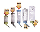 Pet One Deluxe Drink Bottle - Clear 500ml. Pet One Deluxe Drinking Bottle provides your small animal a constant supply of clean drinking water. Pet One Deluxe Drinking Bottle easily attaches to the side of your small animals’ enclosure. Each bottle is equipped with a convenient top fill lid and stainless steel nozzle for a steady stream of water, allowing your small animal to hydrate when they desire.