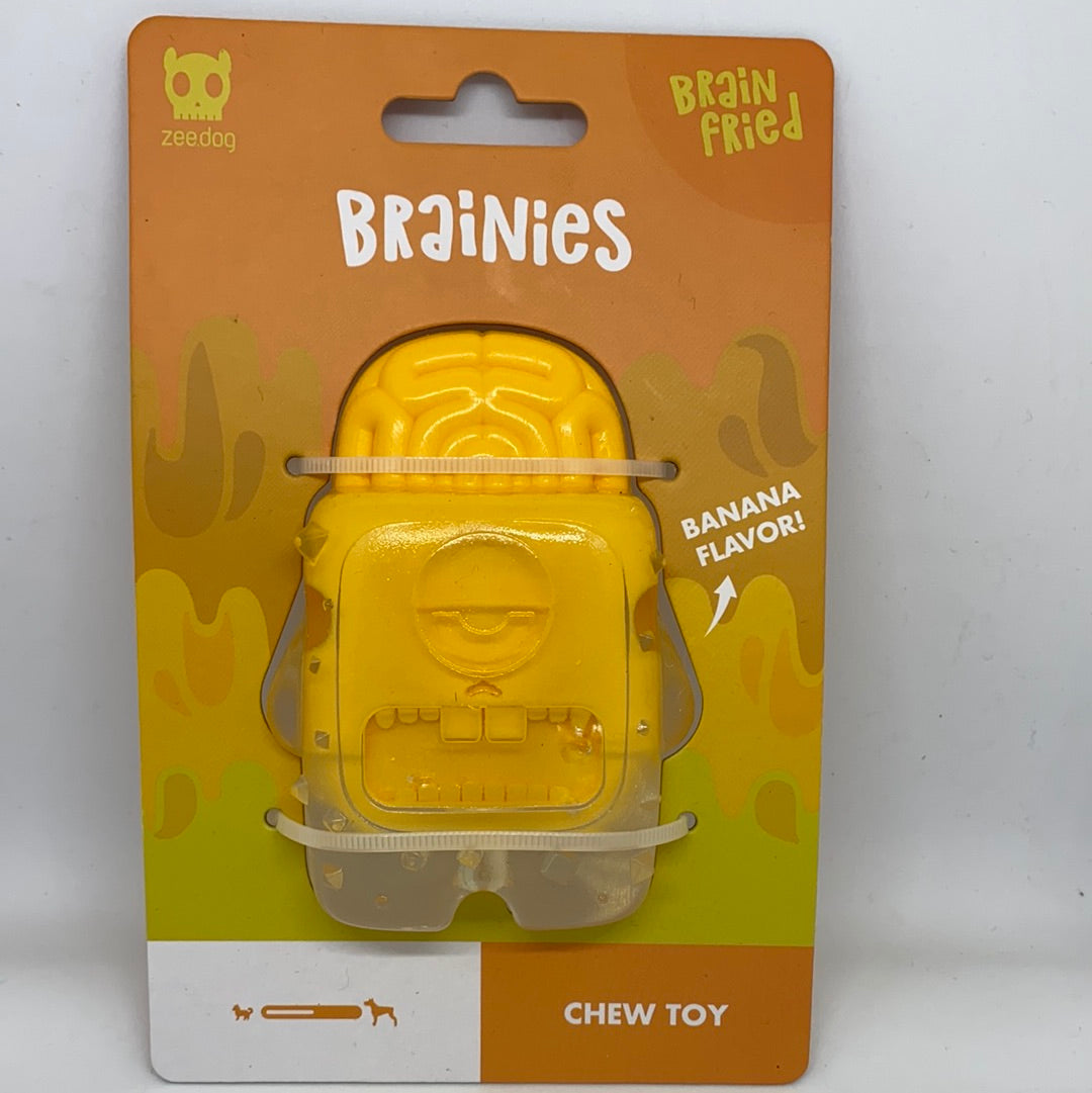 Zee.Dog | Brain Fried Dog Toy | Durable Chew Toy for Dogs