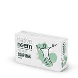 Organic Native Neem Natural Soap Bar 100g - Natural. Nativeneem soap offers the ancient healing properties of Neem combined with the aesthetics of a delicately handcrafted soap.  Made only from natural ingredients, it is non drying and ideal as a regular soap for humans and pets.  Made with certified organic raw cold pressed neem oil, Neem soap is great for sensitive, acne prone or oily skin, and is proven to help in healing eczema, psoriasis, rosacea and athlete's foot.