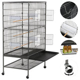 52″ H Large Cage Rolling Metal Bird Cage