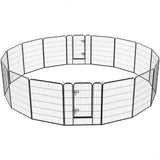 Heavy Duty 24 Panels Pet Playpen Dog Pen 80x100cm (WxH)