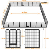 32x Panel Heavy Duty Dog Playpen Dog Pen 80x100cm (WxH)