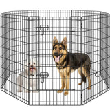 8 Panel Foldable Metal Dog Exercise Pen