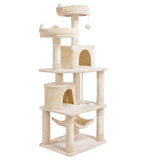 Multi-Level Cat Tree  Cat Tower with 2 Condos & 2 Perches & Scratching Posts