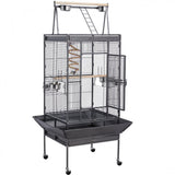 H68.5'' Play Top Parrot Cage Metal Rolling Bird Cage