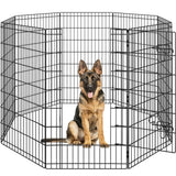 8 Panel Foldable Metal Dog Exercise Pen