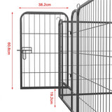 24 Panels 80cm Tall Heavy Duty Dog Pen 19.2 Metre Length Overall