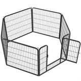 6pcs 80cm Tall Heavty Duty Dog Play Pen Pet Exerciser Barrier