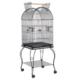 Open Top Metal Bird Cage Rolling Cage
