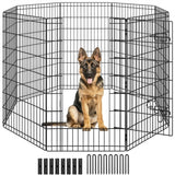 8 Panel Foldable Metal Dog Exercise Pen