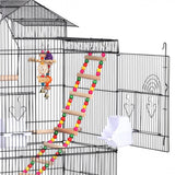 Metal Parrot Cage Bird cage w/Swing & Ladder