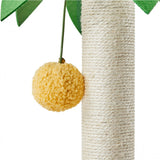 Coconut Palm Cat Tree Cat Scratching Post with Natural Sisal Rope