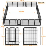 32x Panel Heavy Duty Dog Playpen Dog Pen 80x100cm (WxH)