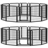 12 Panels 80cm Tall Heavy Duty Dog Playpen Pet Pen Pet Fence