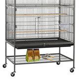 52″ H Large Cage Rolling Metal Bird Cage