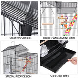 Metal Parrot Cage Bird cage w/Swing & Ladder