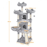 Large Cat Tree Big Cat House Plush Cat Tower