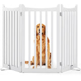 Indoor Pet Barrier for Doorway Dog Pen Wooden Pet Gate