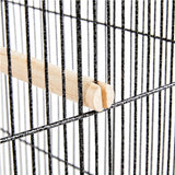 40-Inch H Wrought Iron Bird Cage with Rolling Stand