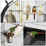Open Top Metal Bird Cage Rolling Cage