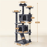 158cm 158cm Tall Cat Tree Condo Kitten Tree Tower