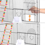 Metal Parrot Cage Bird cage w/Swing & Ladder