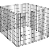 8 Panel Foldable Metal Dog Exercise Pen