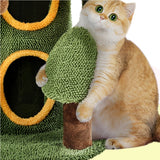 Oasis-Themed Cat Tree Cat Tower Fleece-covered Cat Tower