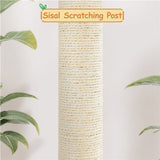 36″ Tall Rattan Cat Tree Cat House Cat Tower