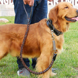 Leather Dog Collar And Leash Set