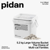 PIDAN 3-in-1 Blend Cat Litter (Tofu, Spherical Bentonite Clay,  Activated Carbon Infused Tofu)