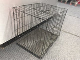Pet Cage - 50CM Wide Collapsible Metal Pet Cage BLACK